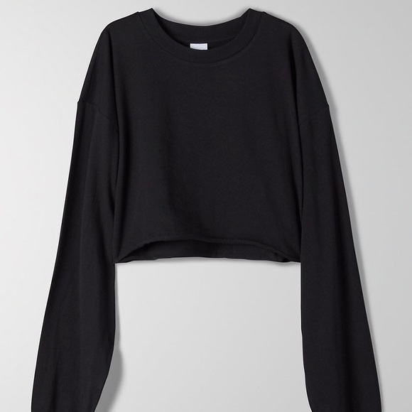 TNA Tour Cropped Longsleeve in Black